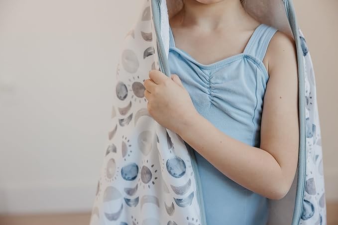 Copper Pearl Hooded Bath Towels Premium Knit/Terry Cloth Baby Towels with Hood, Pockets, and Cool Designs - Great to Gift and Make Bath Time Fun - Baby Bath Towel, Eclipse