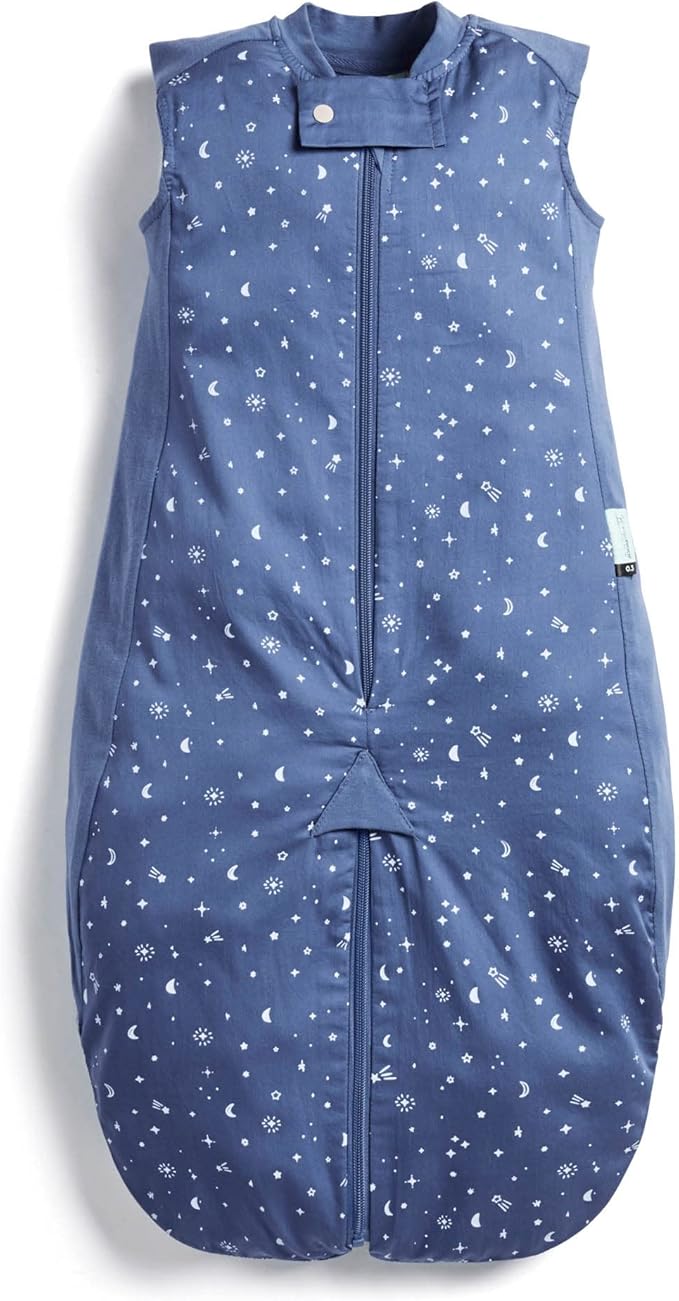 ergoPouch Sleep Suit Bag 0.3 TOG – Baby Sleep Sack & Wearable Blanket, 2-in-1 Convertible Sack to Suit with Legs for Safe Movement, Regulates Temperature Overnight, Unisex (8-24 Months, Night Sky)