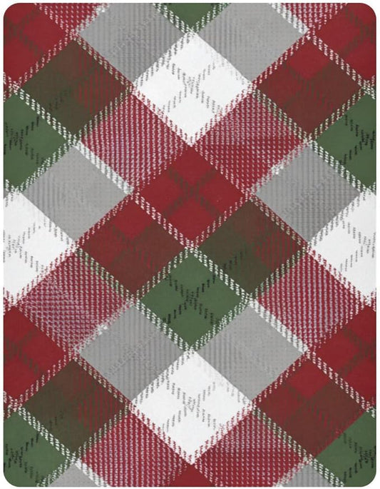 Christmas Plaid Pattern Red Crib Sheets Standard Crib Toddler Mattresses Cover Fitted Baby Bed Sheet Breathable Crib Mattress Sheet for Girls Boys 52" x 28"x5''