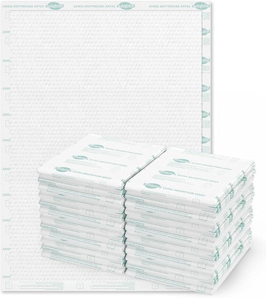 Heavy Duty Underpads 40"X60" Super Sized Chucks Pads 270 Grams Disposable Bed Pads with Strength Cloth Backing Extra Absorption Pads for Incontinence (100X152CM, 15 Count, Discreet Packaging)