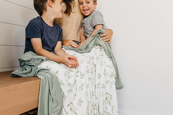 Copper Pearl Jumbo 3-Layer Baby Blanket: Soft Baby Quilts for Boys and Girls | Breathable, Cozy, Toddler Blanket | Baby Quilt for Newborns | 46x46 Premium Polyester/Rayon | Haven