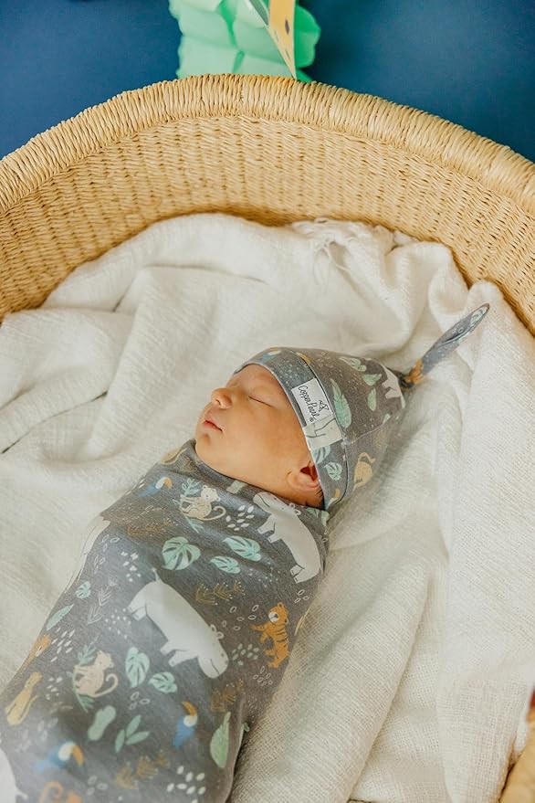 Copper Pearl Baby Swaddle Blanket - Premium Knit Baby Blanket, Large Soft Stretchy Receiving Blankets for Baby Boy and Girl, Swaddles for Newborn, Infant, and Toddler (Bengal)