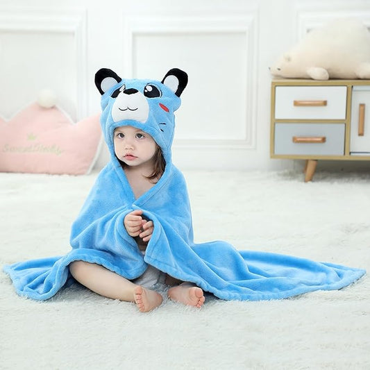 Wearable Blanket Hoodie for Kids Toddlers Hooded Towels Soft Cozy Wearable Throw Blanket Hoodie for Boys Girls