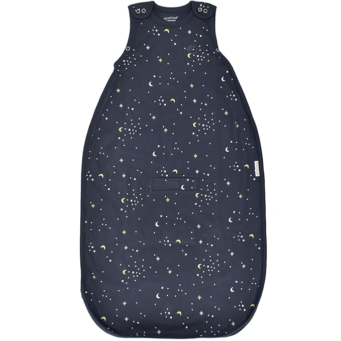 Ecolino Organic Cotton Baby Sleep Sack - 2-Way Zipper Baby Wearable Blanket - Toddler Sleeping Bag Sack - 2-4 Years - Milky Way