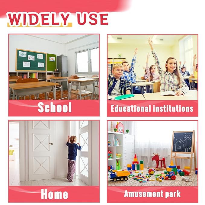 TrelaCo 6 Pcs Baby Proofing Door Pinch Guard, Hinge Cover, Door Edge & Corner Guards Protector for Kids Finger Safety, Heavy Duty Jam Shield, Translucent