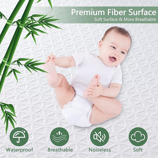 PremiumWaterproof Mattress Protector Twin XL Size, Breathable Bed Cover 3D Air Fabric Cooling Mattress Pad Cover Smooth Soft Noiseless Washable, 8''-21'' Deep Pocket (White)