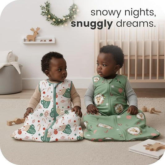 Baby Sleep Sack, 1.0 TOG Cozy Wearable Blanket, Soft Sleeping Bag with Zipper, Toddler Sleep Sack 0-3-6-12-24-3T