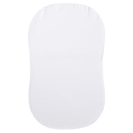 HALO BassiNest Fitted Sheet – 100% Organic Cotton, Soft and Breathable Bassinet Sheet for Babies, 30” x 16” Pre-Shrunk Sheet, White Organic
