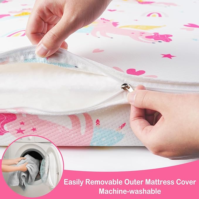 Viviland Pack n Play Mattress - 38" x 26" Premium Soft Foam Portable Mattress, Odorless, Breathable, Comfortable and Stable