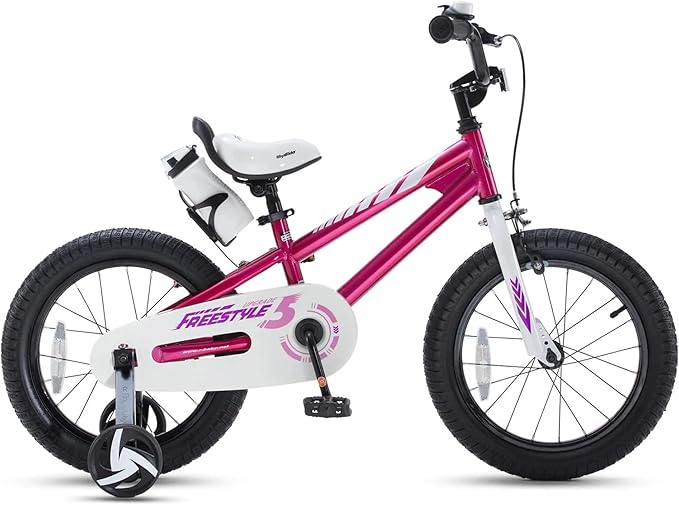 RoyalBaby Kids Bike Freestyle Classic & EZ Balance Pedal Switchable Bicycle, 12 14 16 18 Inch, 3-10 Years Toddler to Big Kids