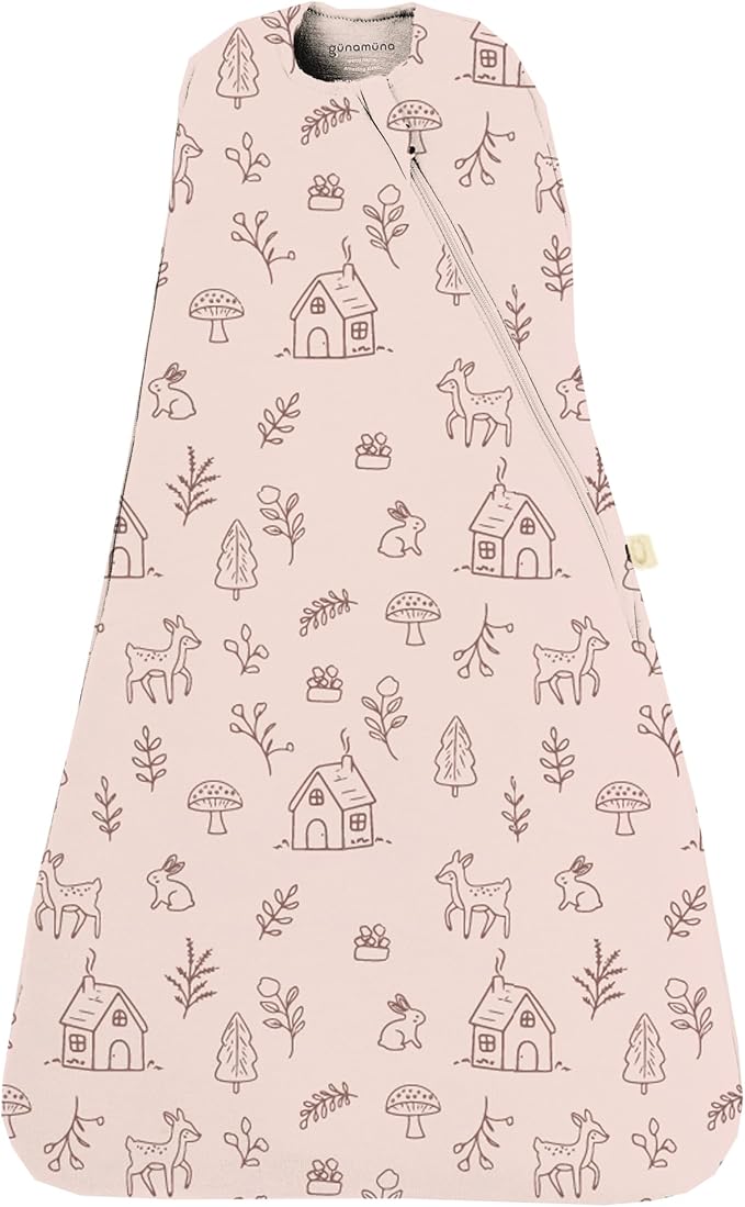 GUNAMUNA Swaddle Sleep Sack for Babies Infants and Toddlers, Easy Diaper Changes, 1.0 TOG, 0-3 Months