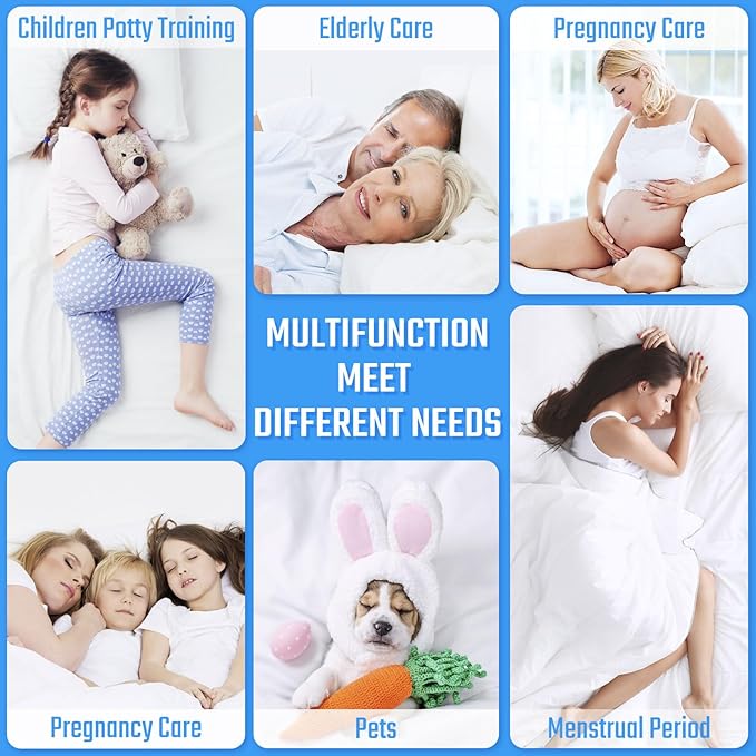 FGZ 2 Pack King Size Mattress Protector Waterproof, Breathable Terry Mattress Cover Fitted with Deep Pockets
