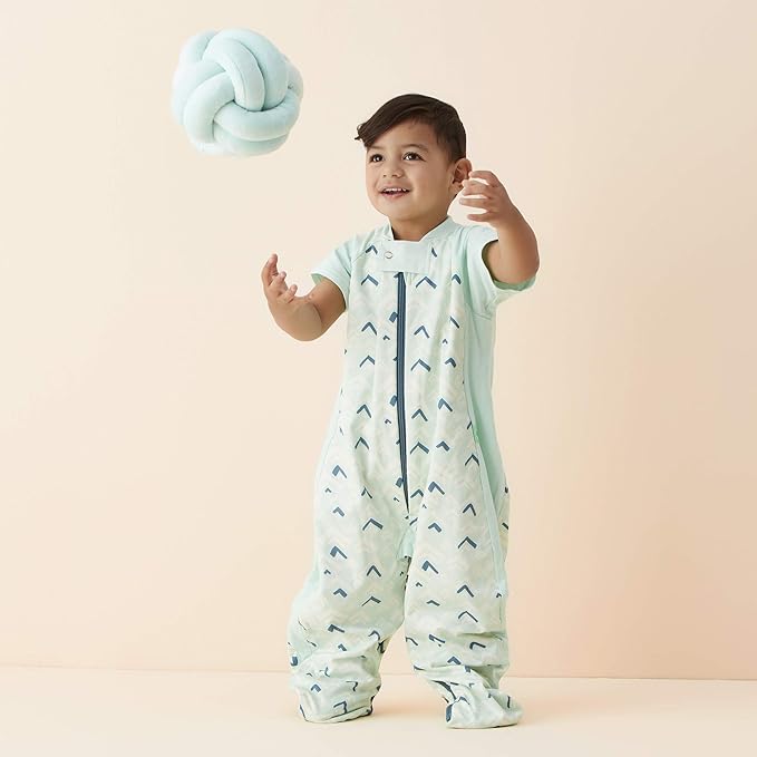 ergoPouch Sleep Suit Bag 1.0 TOG – Baby Sleep Sack & Wearable Blanket, 2-in-1 Convertible Sack to Suit with Legs for Safe Movement, Regulates Temperature Overnight, Unisex (2-12 Months, Mountains)