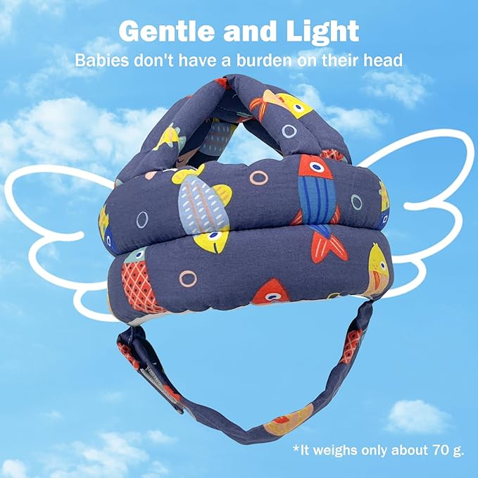 Baby Head Protector Baby Helmet for Crawling Walking, No Bumps Safety Head Adjustable Protective Cap for Walking, Playing (Style 4)