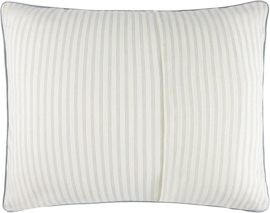 Ely's & Co. Decorative Pillowcase, 20"x26" (Insert Not Included) - Blue Linear Berry Leaf Collection