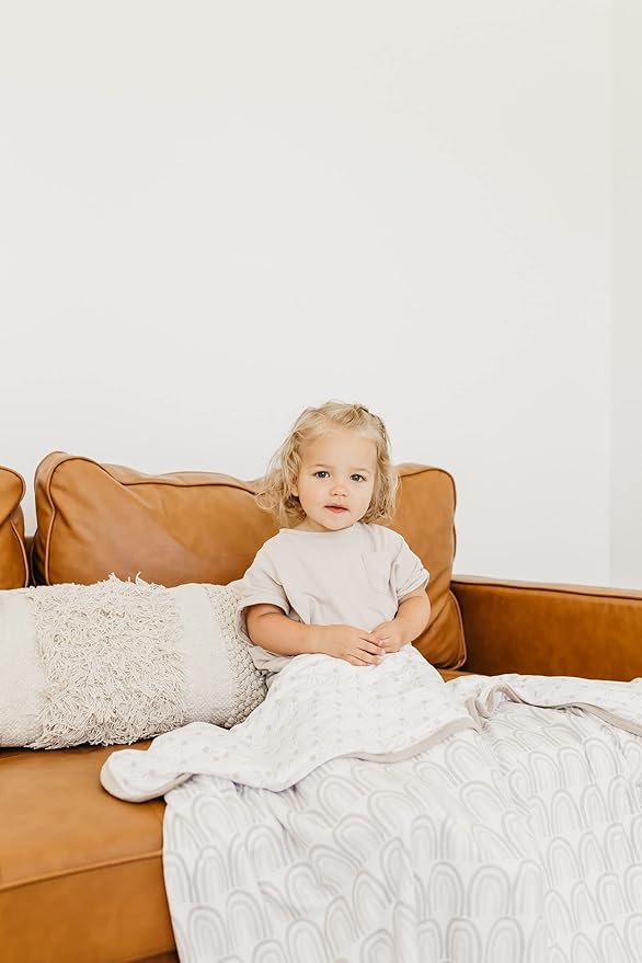 Copper Pearl Three-Layer Blanket: Soft and Breathable Twin Layer Baby Quilt | Boys and Girls Toddler Blanket | 46x46 Premium Polyester/Rayon | Bliss