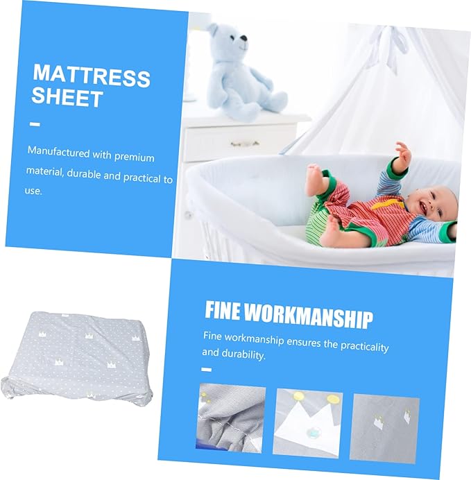 Printed Sheet Fitted Cover Boy Girl Bed Mattress Protector Design Removable and Washable for Boys and Girls Cribs