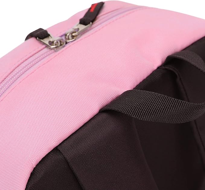 HawLander Little Kids Backpack for Boys or Girls, Toddler School Bag Fits 3 to 6 years old, Pink Yellow, 12 Inch