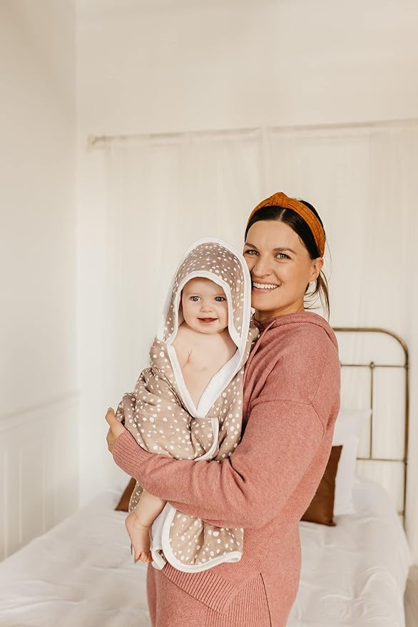 Copper Pearl Hooded Bath Towels Premium Knit/Terry Cloth Baby Towels with Hood, Pockets, and Cool Designs - Great to Gift and Make Bath Time Fun - Baby Bath Towel, Fawn