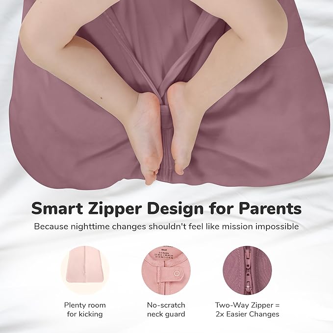 Mama Cheetah Baby Sleep Sack 0.5 TOG, Organic Cotton Baby Wearable Blanket with Two-Way Zipper, Swaddle Transition Baby Sleeping Bag for Newborn Infant Toddler Boy Girl, 12-18 Month