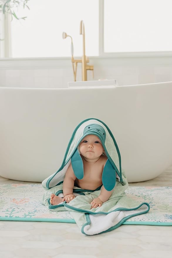 Copper Pearl Hooded Bath Towels Premium Knit/Terry Cloth Baby Towels with Hood, Pockets, and Cool Designs - Great to Gift and Make Bath Time Fun - Baby Bath Towel, Wade