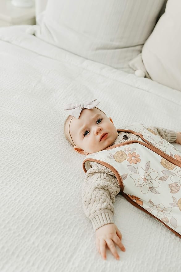 Copper Pearl Sleep Sack: Warm and Cozy Baby Bag in a Variety of Trendy Designs, Safe Alternative to Blankets, Sleeveless Baby Sleep Sack Swaddle Sizes Newborn to 24 Months - Ferra