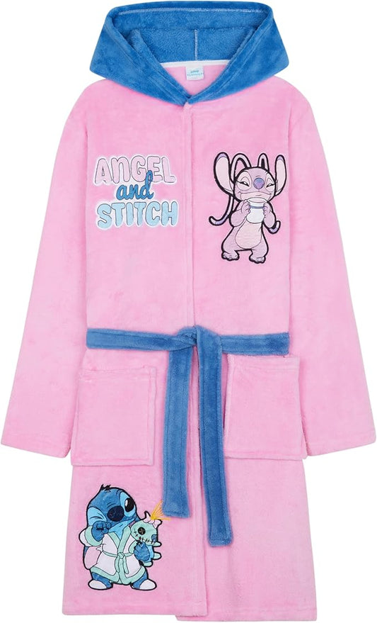 Get Trend Fleece Bathrobe for Girls, Teens, Dressing Gown, Soft Hooded Robe, Cozy Loungewear, Sleepwear Gifts for Girls
