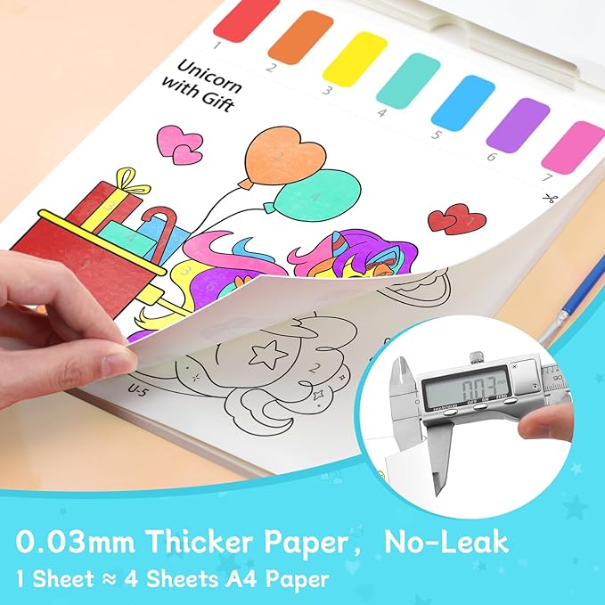PERRYHOME Paint with Water Coloring Books for Kids,Mess Free Toddler Watercolor Painting Set,Unicorn Frozen MermaidArts and Crafts Toys-Birthday Christmas Gifts for Toddlers Girls Ages 3 4 5 6 7 8