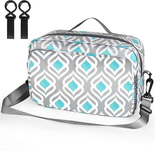Accmor Stroller Organizer, Universal Stroller Organizer with Insulated Cup Holder Pocket, Dual Purpose Large Capacity Stroller Bag Caddy, Stroller Accessories Fits for Uppababy, Doona, Nuna Strollers