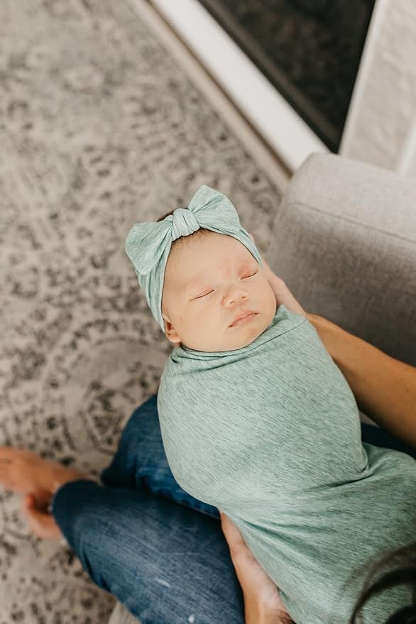 Copper Pearl Baby Swaddle Blanket - Premium Knit Baby Blanket, Large Soft Stretchy Receiving Blankets for Baby Boy and Girl, Swaddles for Newborn, Infant, and Toddler (Emerson)