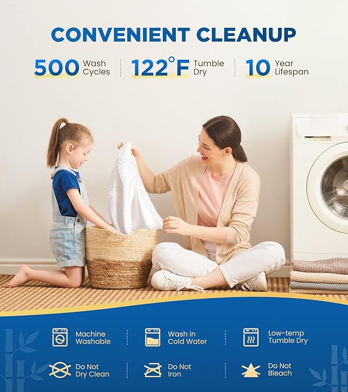 100% Waterproof Queen Mattress Protector Breathable Cooling 3D Air Fabric Mattress Cover Smooth Soft Hypoallergenic Noiseless Bed Cover Machine Washable Vinyl Free, 8-21'' Deep Pocket
