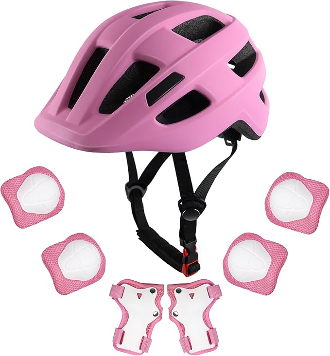 Kids Bike Helmet for Ages 1-8 Years, Adjustable Toddler Boys and Girls Helmets, Lightweight Child Infant Bicycle Cycling Scooter Sports Helmet 48-54cm