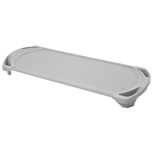 Children’s Factory SpaceLine Nap Cots, Kids Daycare and Preschool Sleeping Cot, Standard Size, Gray