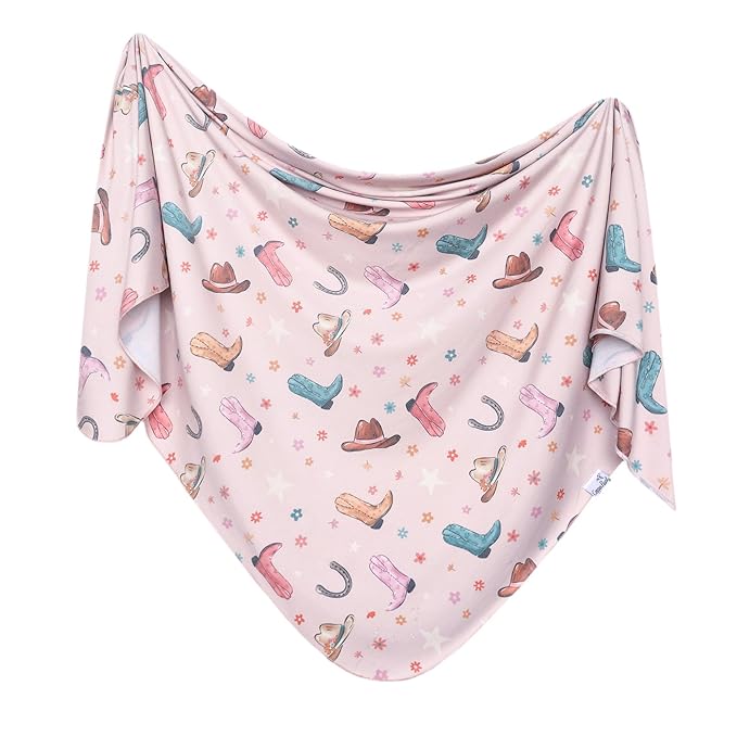 Copper Pearl Large Premium Knit Baby Swaddle Receiving Blanket Cheyenne