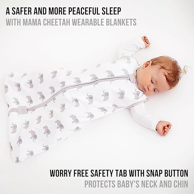 Baby Sleep Sack 1.0 TOG, Organic Cotton Baby Wearable Blanket with Two-Way Zipper, Swaddle Transition Baby Sleeping Bag, All-Season Sleep Sack for Newborn Infant Toddler Boy Girl, 2-Pack, 18-24 Month