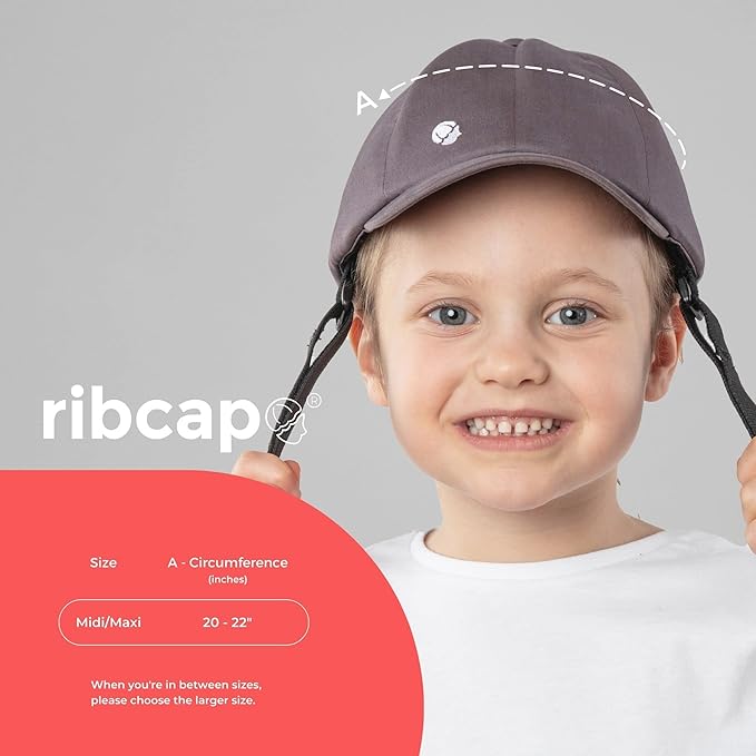 Ribcap Medical Helmet for Kids | Baseball Cap with Chin Strap | Soft Helmet for Epilepsy | Protective Helmet for Seizures | Fashionable and No Stigma