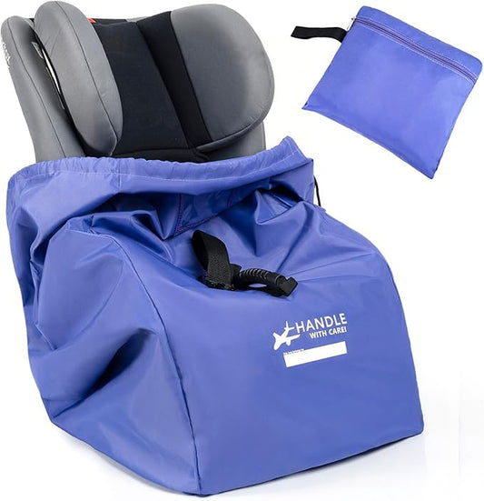 LASUK Car Seat Travel Bag for Airplane - Fits Infant Car Seats, Convertible Car Seats, Booster Seats, Car Seat Bases - for Worry-Saving, Effortless and Safe Travel