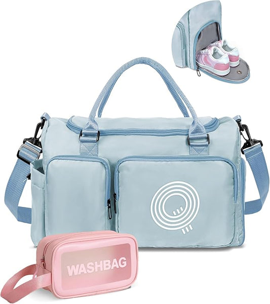 Elilier Girls Gift, Girls Gifts for Kids, Initial Gym Bag for Girls, Kids Travel Duffel Bag, Sports Bag, Personalized Weekender Bag, Graduation gifts, preschool graduation gift