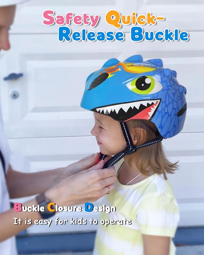 VICTGOAL Toddler Kids Bike Helmet Lightweight 3D Children Bicycle Helmet for Boys and Girls Age 3-8 for Multi-Sport Scooter Cycling Skating