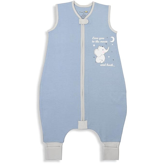 Mama Cheetah Toddler Sleep Sack with Feet 4T-5T, 1.0 TOG Organic Cotton Baby Wearable Blankets with Legs, Baby Sleeping Bag for Walkers, Early Walker X-Large