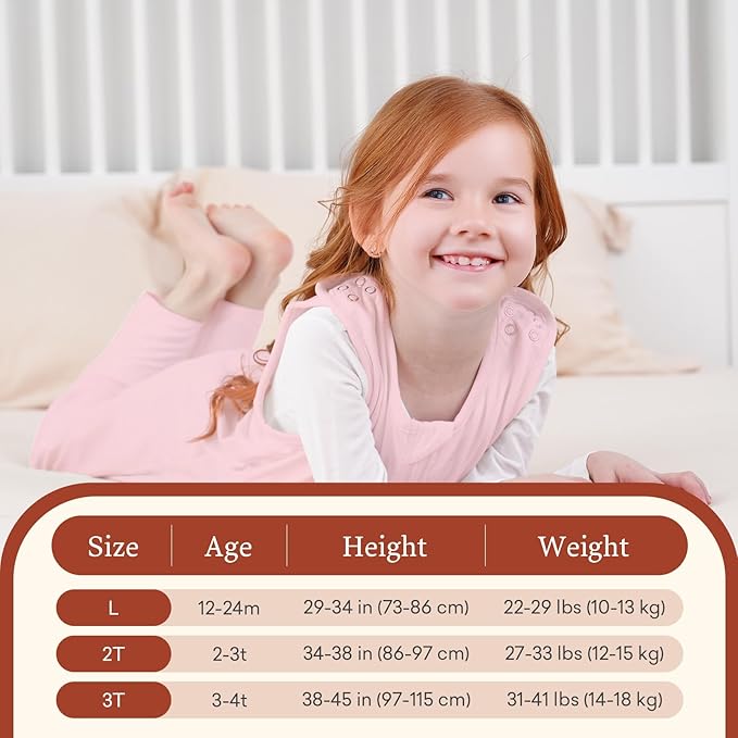 Toddler Sleep Sack with Feet, 0.5 TOG Baby Sleeping Bag with Legs Walker Sleep Sack for Babies 12-24M 2T-3T