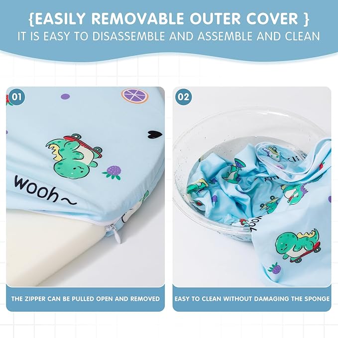 16" x 32" x 1.25" Baby Bassinet Mattress Pad Gel Memory Foam Fit Fit for Safety 1st/ Delta Children Slumber/Baby Delight Go with Me Slumber Rockin and Moses Basket (16" x 32" x 1.25")