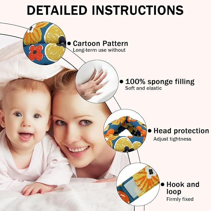 Baby Head Protector Baby Helmet for Crawling Walking, No Bumps Safety Head Adjustable Protective Cap for Walking, Playing (Style 1)