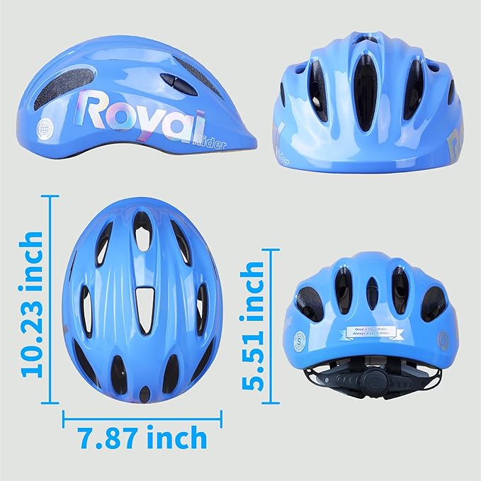 RoyalBaby Kids Helmet 0.47 lb Ultra-Lightweight & Adjustable for Ages 5-13 Years, Ideal for Cycling, Scooter, Balance Bike & More Sports, 4 Vibrant Colors Available