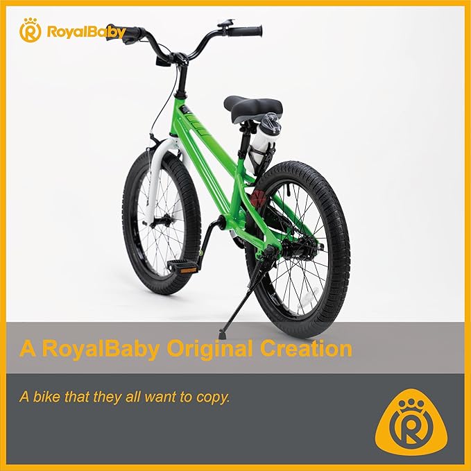 RoyalBaby Kids Bike Freestyle Classic & EZ Balance Pedal Switchable Bicycle, 12 14 16 18 Inch, 3-10 Years Toddler to Big Kids
