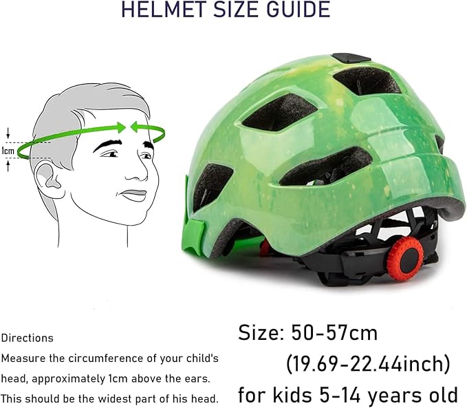 Kids Helmet, SIFVO Kids Bike Helmet Boys and Girls Bike Helmet with Cool Visor Helmet for Kids 5-14, Kids Bike Helmets Youth Bike Helmet Adjustable & Lightweight 50-57cm