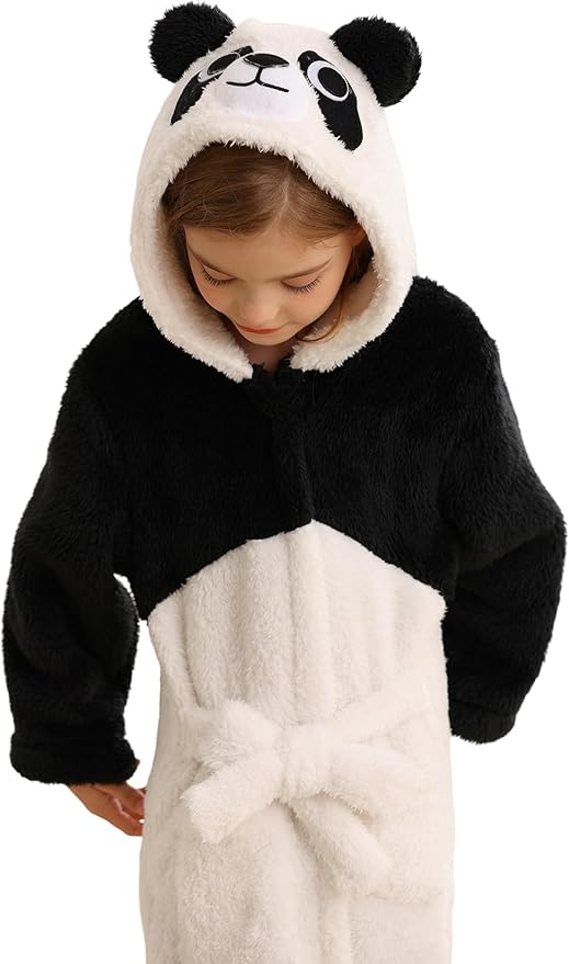 DELEY Girl's Robe Baby Boys Hoodie Robes Toddler Bathrobes for Kids Pajamas Sleepwear
