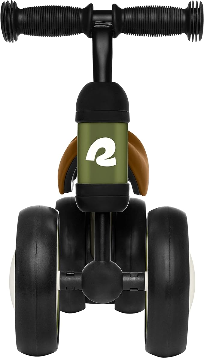 Retrospec Cricket Baby Walker Balance Bike with 4 Wheels for Ages 12-24 Months - Baby Toys & Toddler Toys for 1 Year Olds - Ride On Bicycle - Boys & Girls