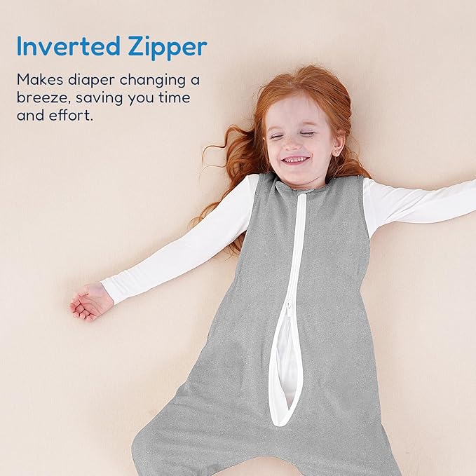 TotAha Toddler Sleep Sack with Legs, 0.5 TOG Light and Soft Baby Sleeping Bag, Walker Sleep Sack for Babies 12-24M, 2T-3T