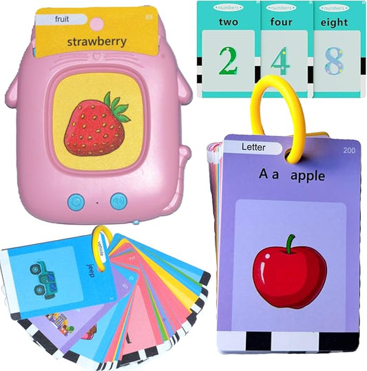 Pocket Speech Talking Flash Cards with 274 100% Durable FlashCards, learning & education toys, autistic kids must haves, See and Say, preschool toys & Gifts for Grandkids, flash cards for toddlers 1-3